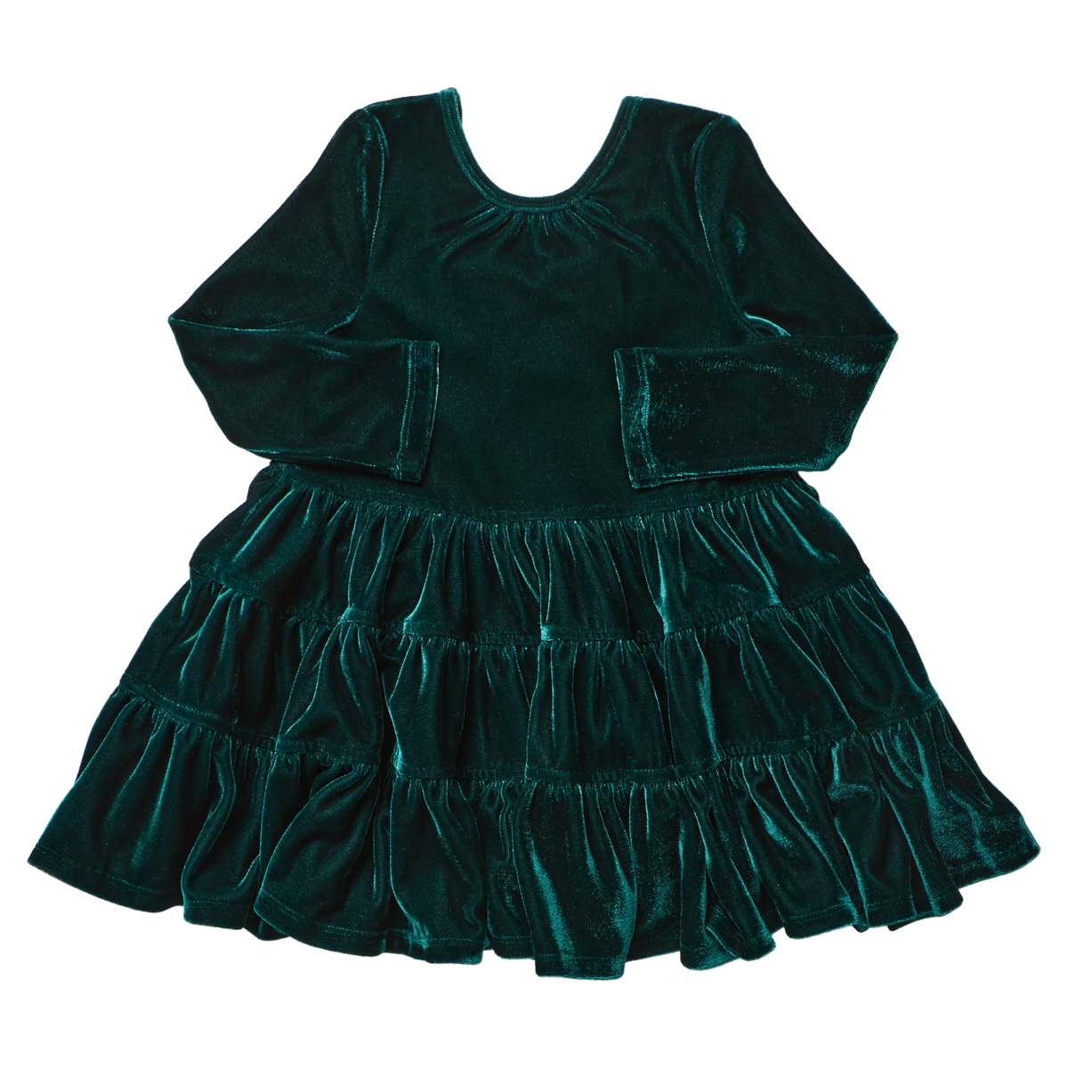 Pearl Dress Evergreen Velour | Pink Chicken