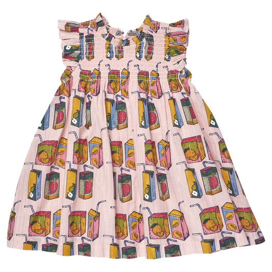 Stevie Juice Box Dress - Pink Chicken