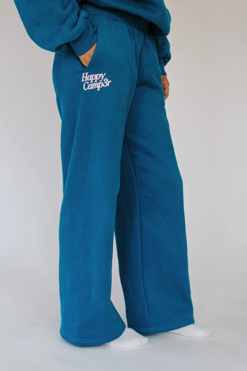 Puff Series Tween Sweatpants in Crystal Teal | Happy Camp3r