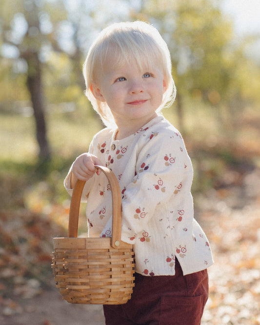 Zion Apple Print Shirt | Rylee + Cru