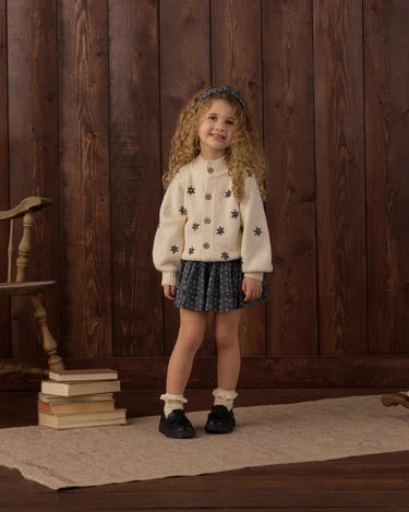 Tulip Cardigan in Midnight Daisy | Rylee + Cru