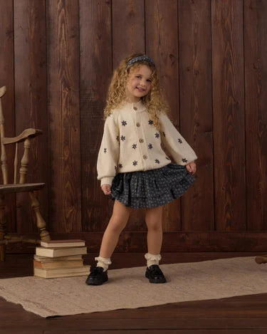 Tulip Cardigan in Midnight Daisy | Rylee + Cru