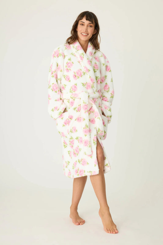 Let's Get Cozy Floral Print Robe - P.J. Salvage