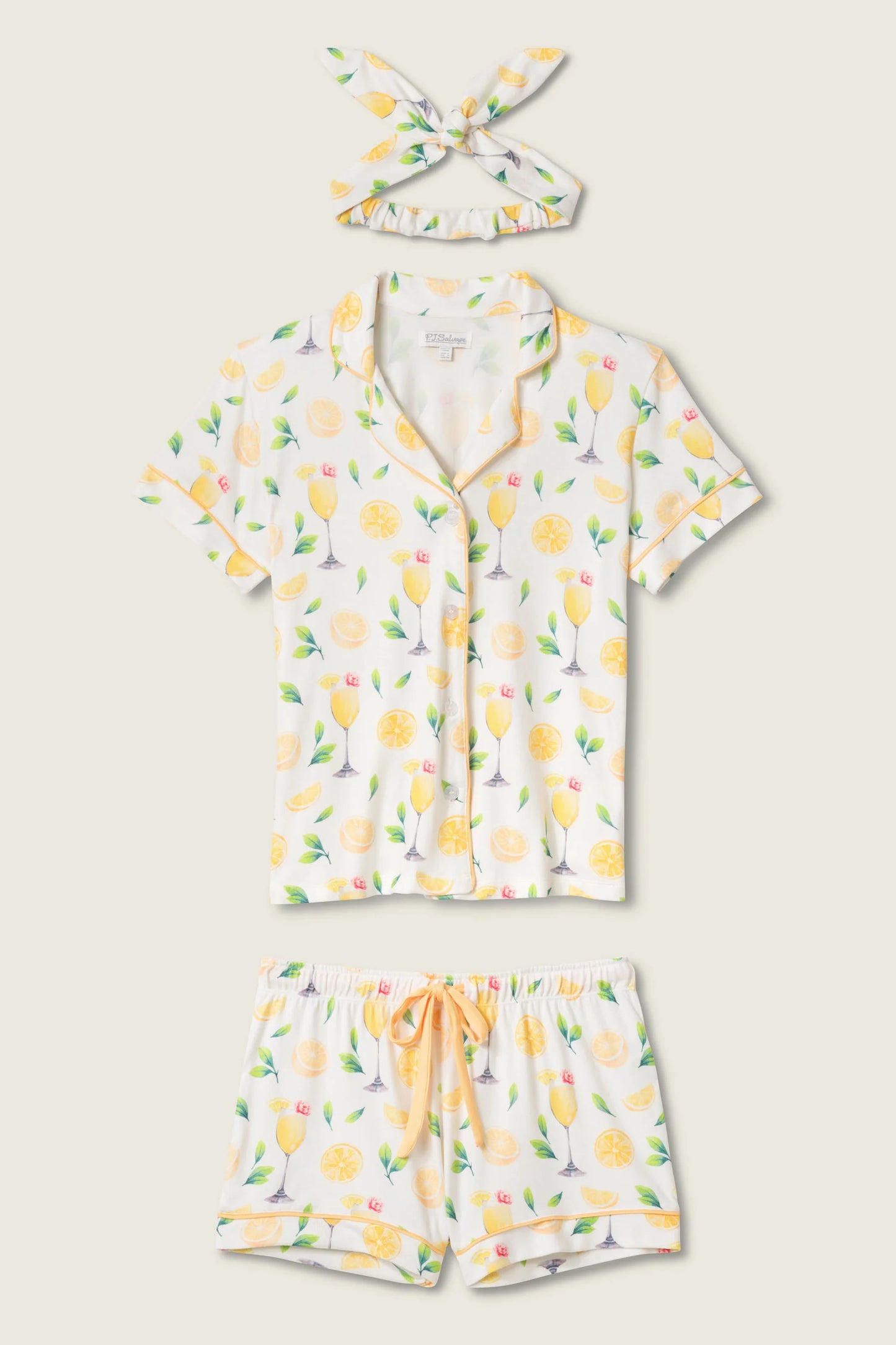 Mimosa Me Drink Print PJ Set - P.J. Salvage