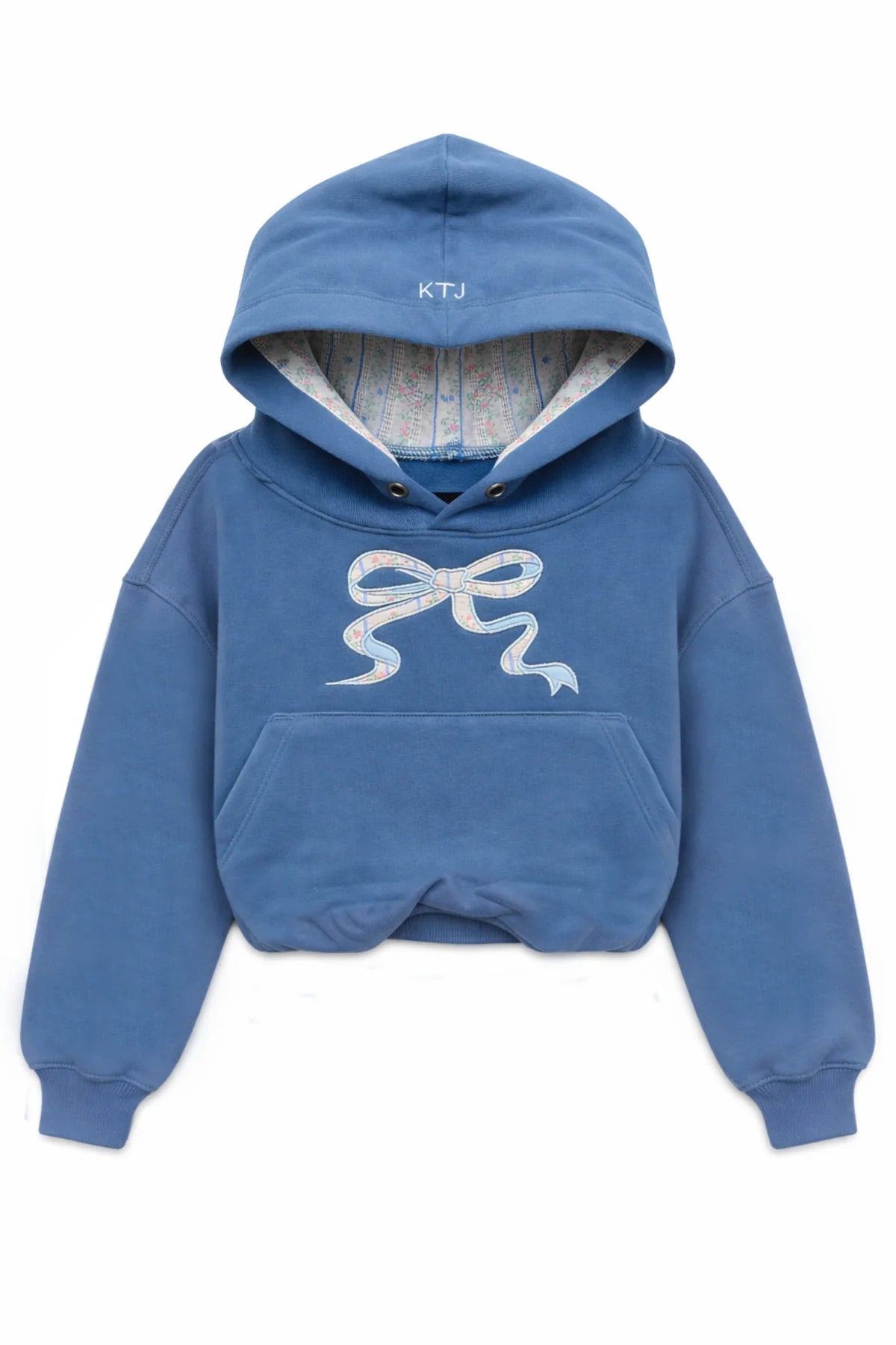Ryan Hoodie in Denim Blue/Vintage Floral - KatieJ NYC