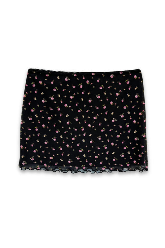 Romi Skirt Black Ditsy Floral