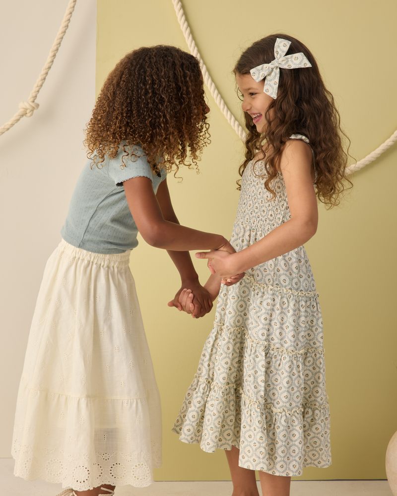 Rylee & Cru - Rose Maxi Skirt in Ivory