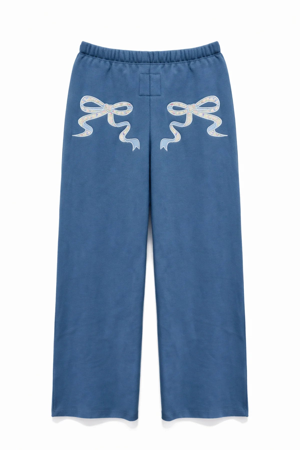 Shane Wide Leg Pant in Denim Blue/Vintage Floral - KatieJ NYC