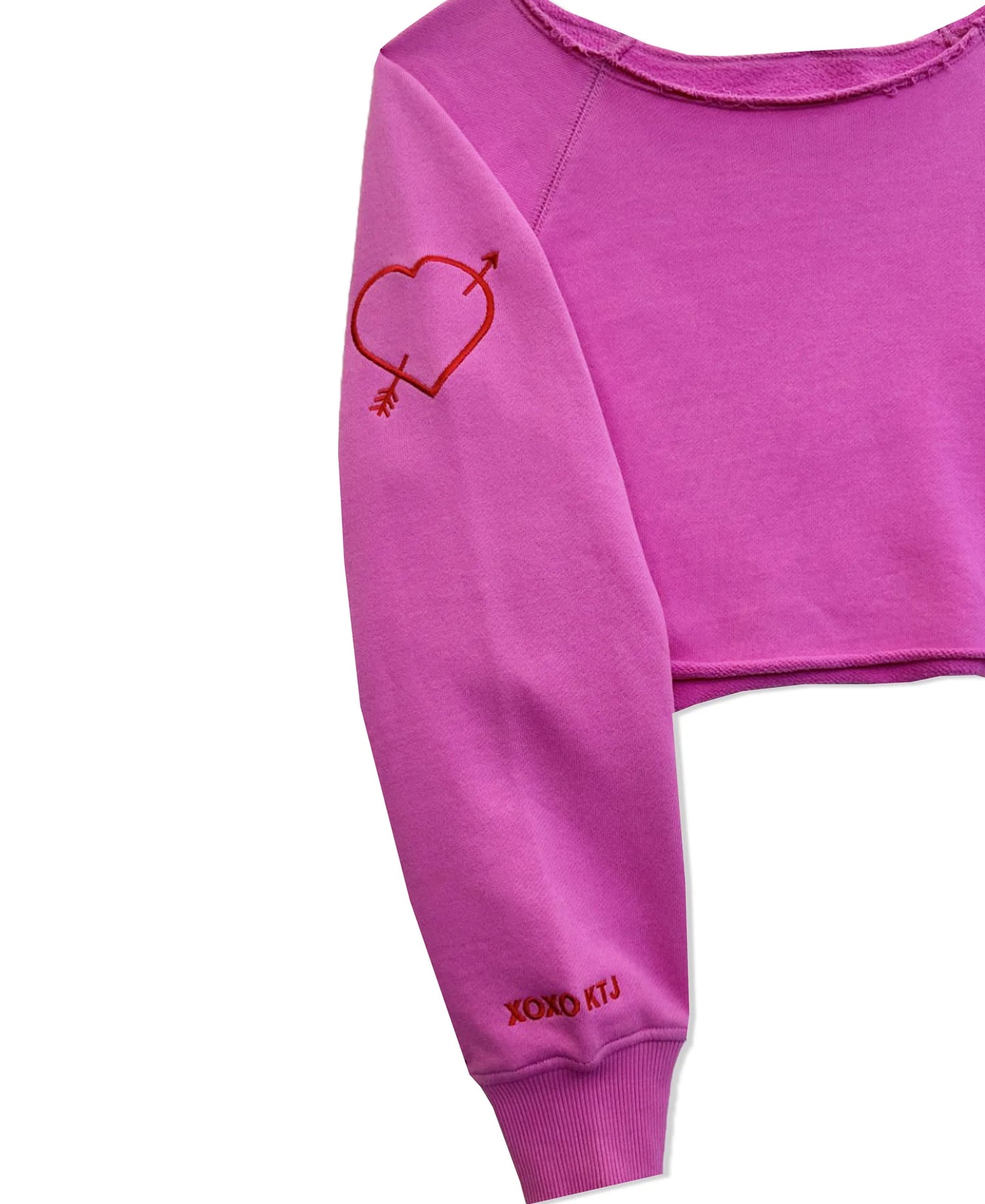 Tween Shane Off Shoulder Crop Sweatshirt - KatieJNYC