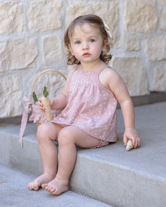 Quincy Mae - Smocked Tank & Bloomer Set