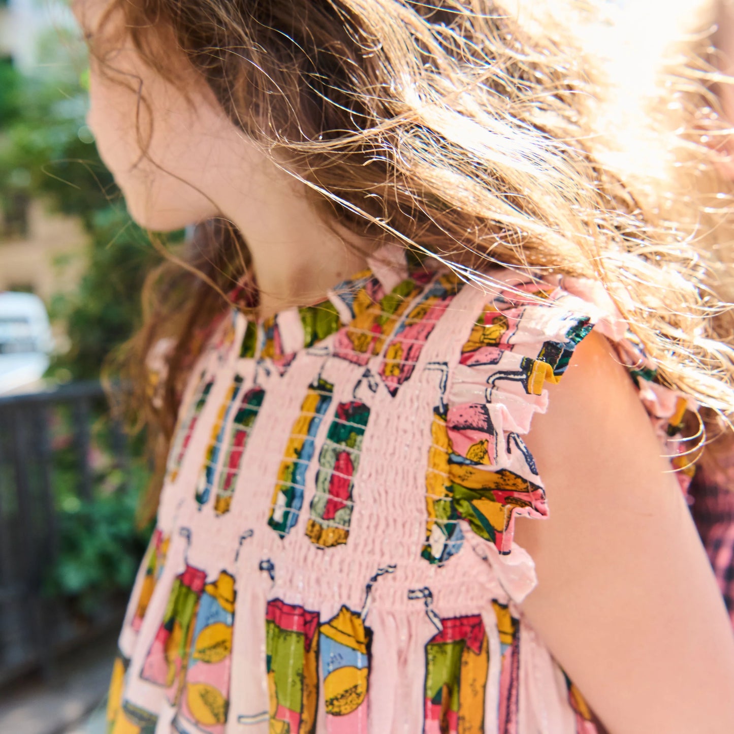 Stevie Juice Box Dress - Pink Chicken