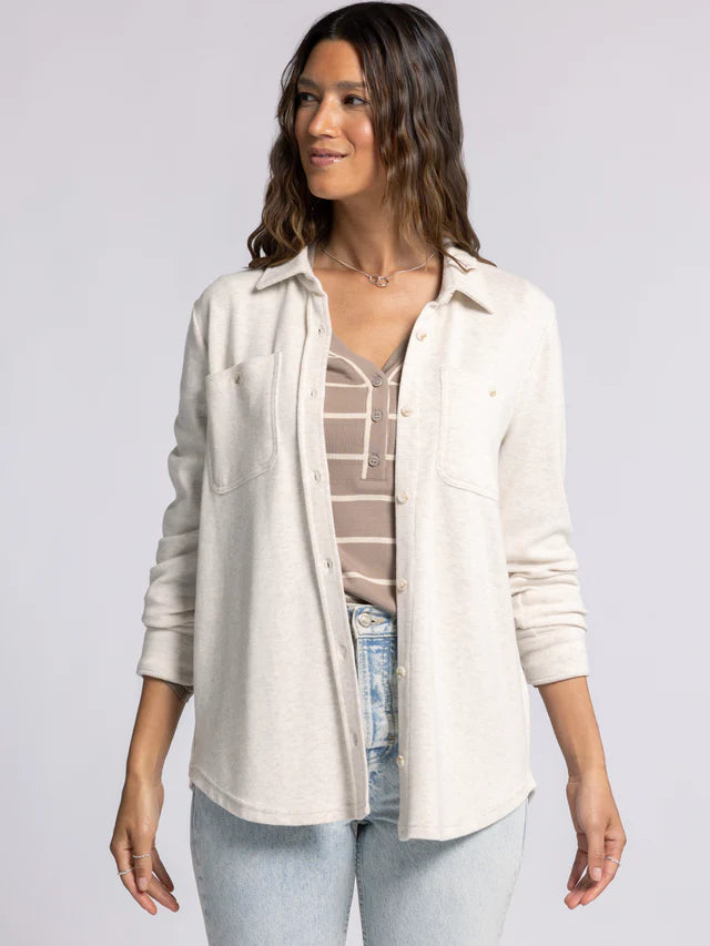 Lewis Shirt - Heather Oatmeal