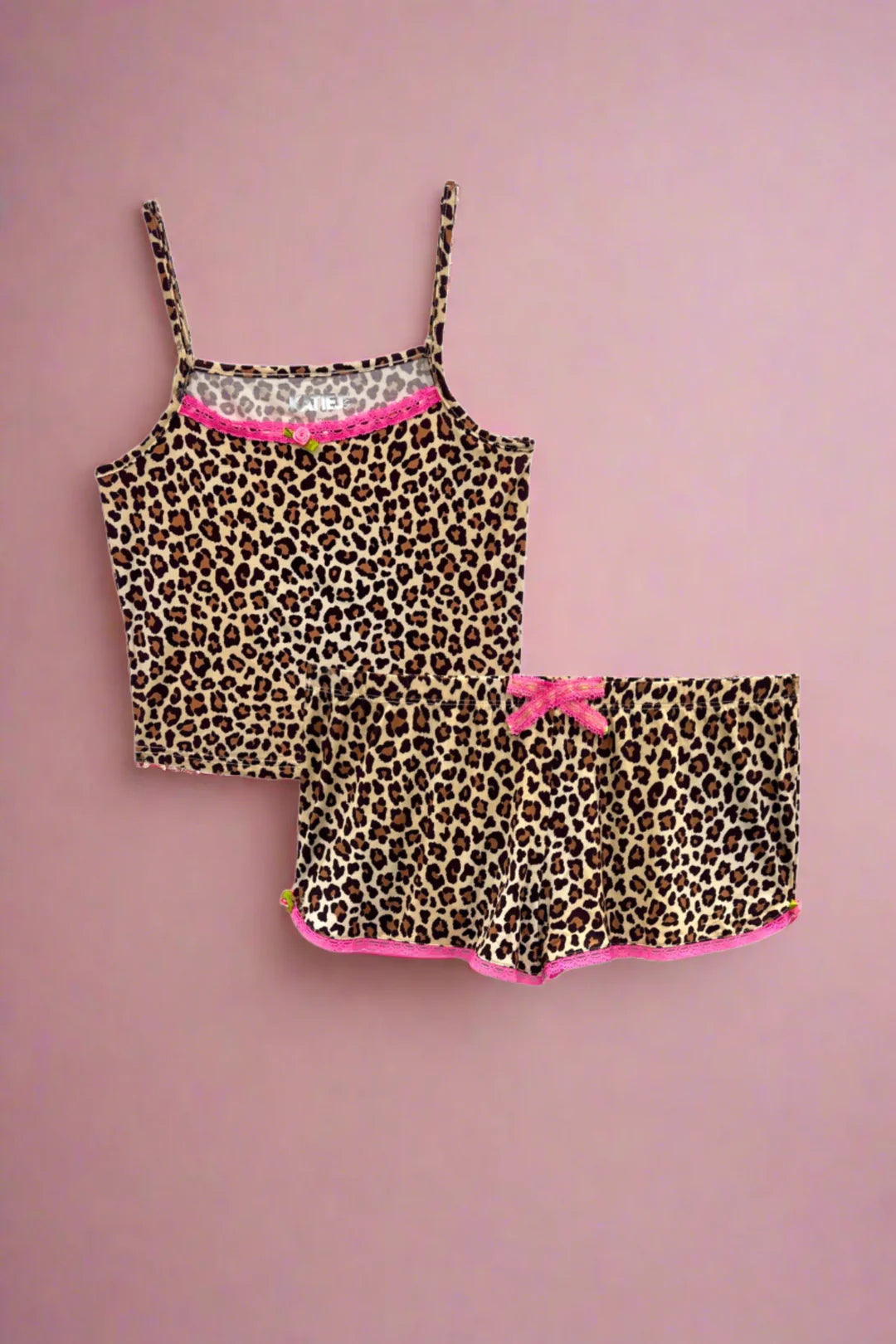 Gemma Short Pajama Set - Leopard