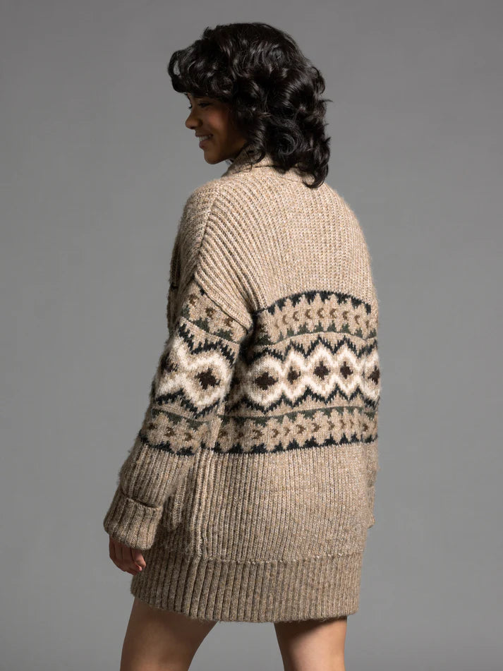 Spencer Cardigan - Barley Aztec