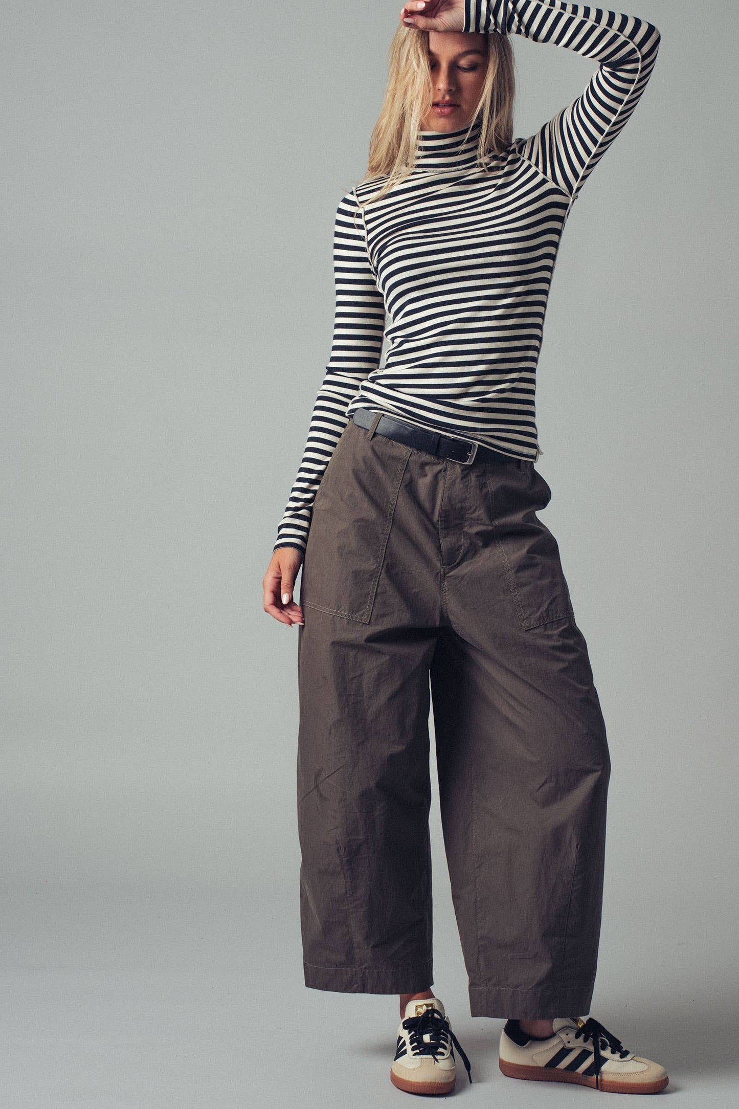 Boho Relaxed Wide-Leg Cargo Pants