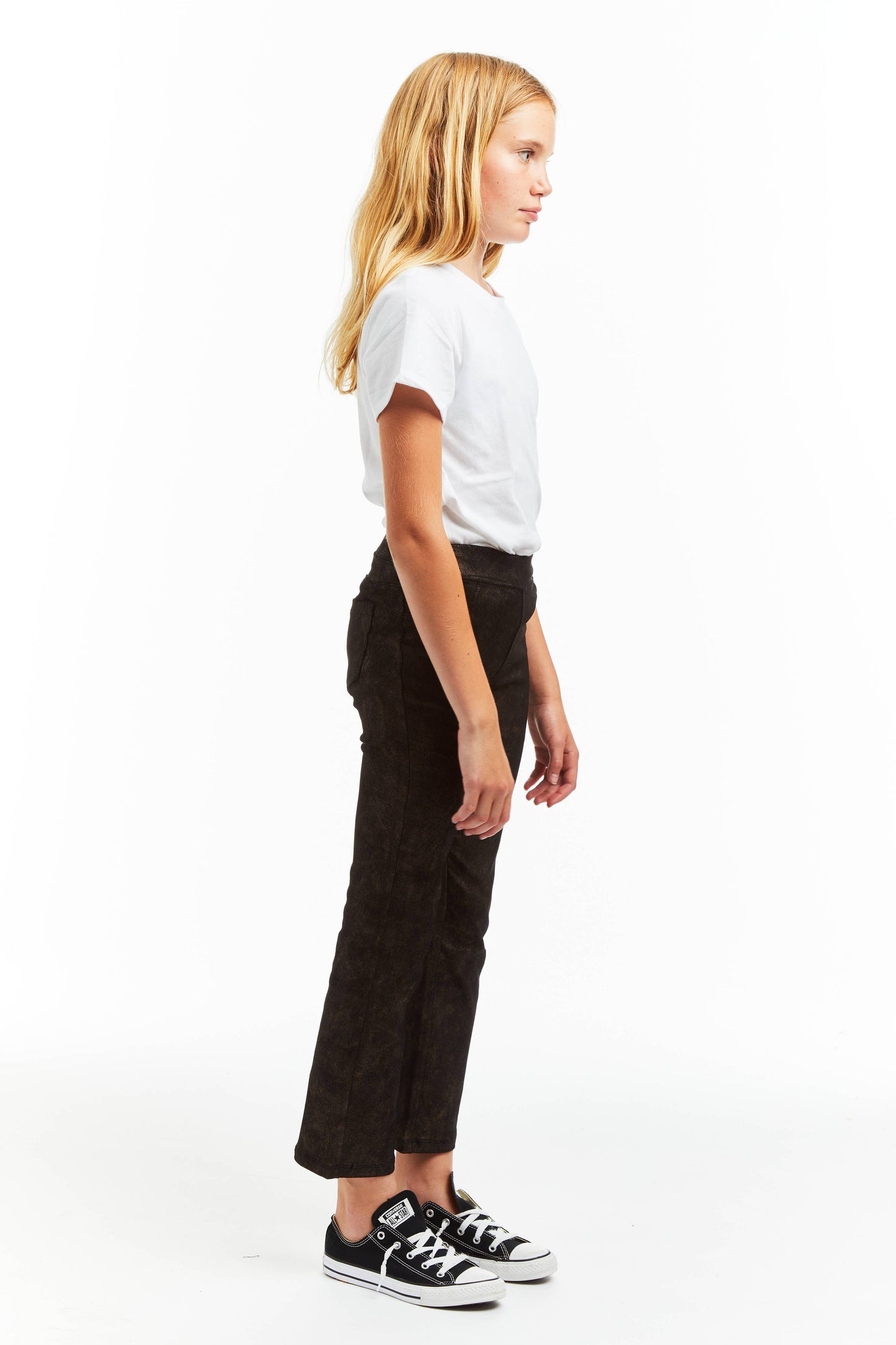 GIRLS-PULL ON VINTAGE SUEDE CROP FLARE