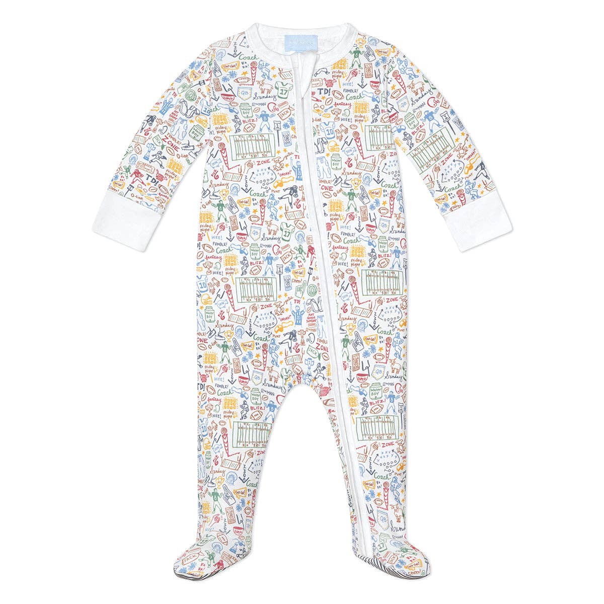 Football Zip Baby Onesie - Jpy Street