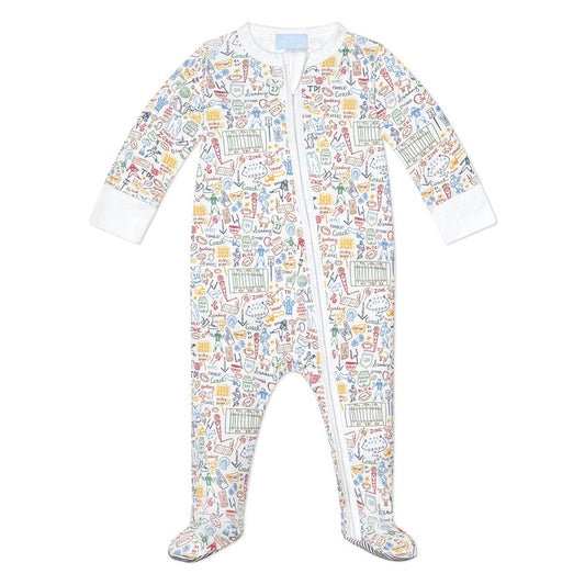 Football Zip Baby Onesie - Jpy Street