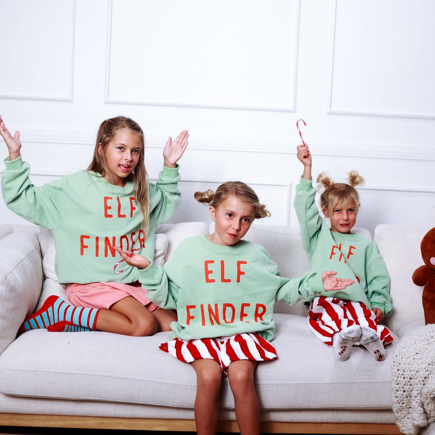 ELF FINDER | GREEN | oversized drop shoulder pullover | KIDS