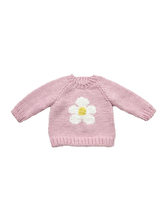 Flower Sweater Pink Baby Girl Spring Kid Apparel