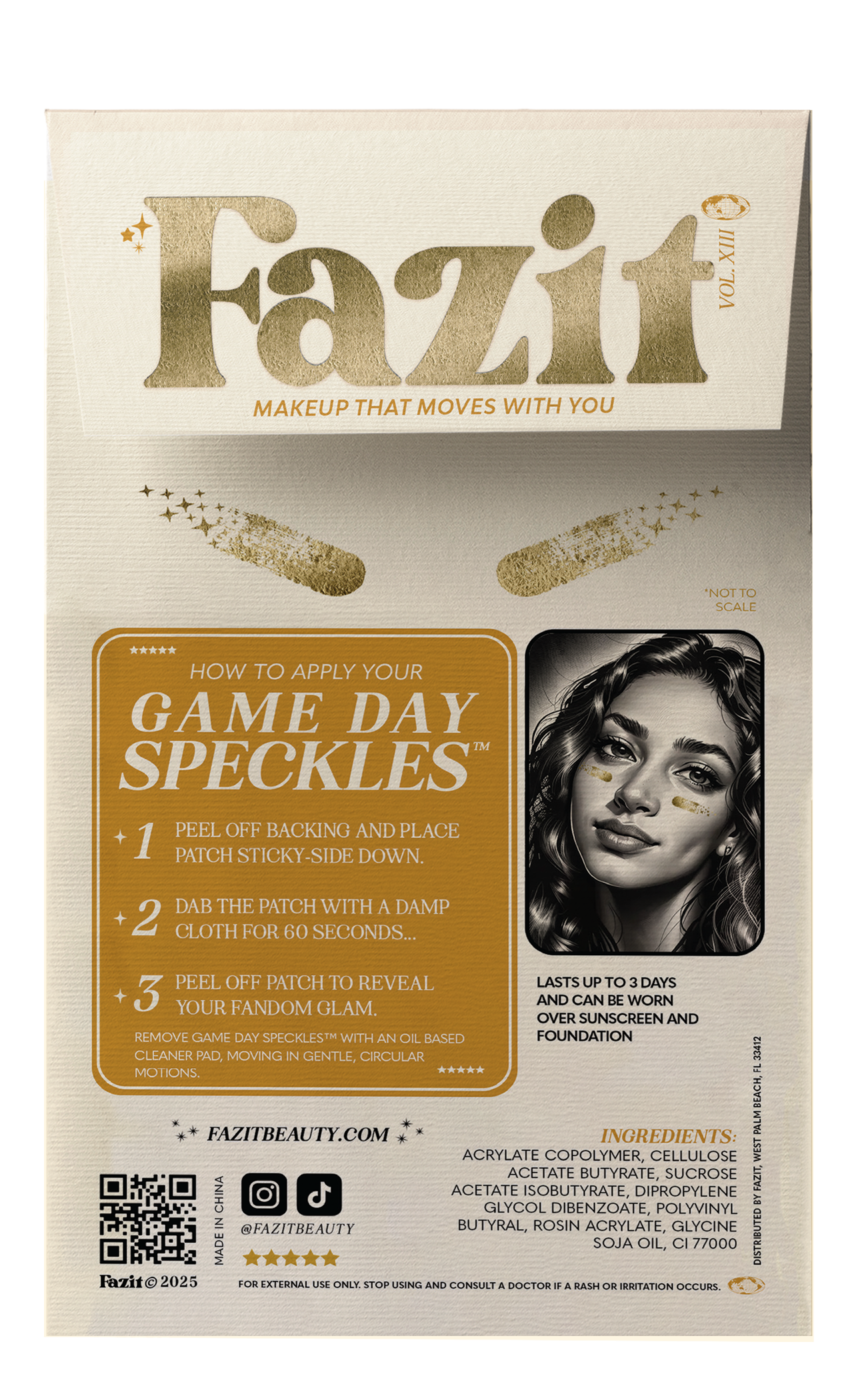 Gold Game Day Speckles