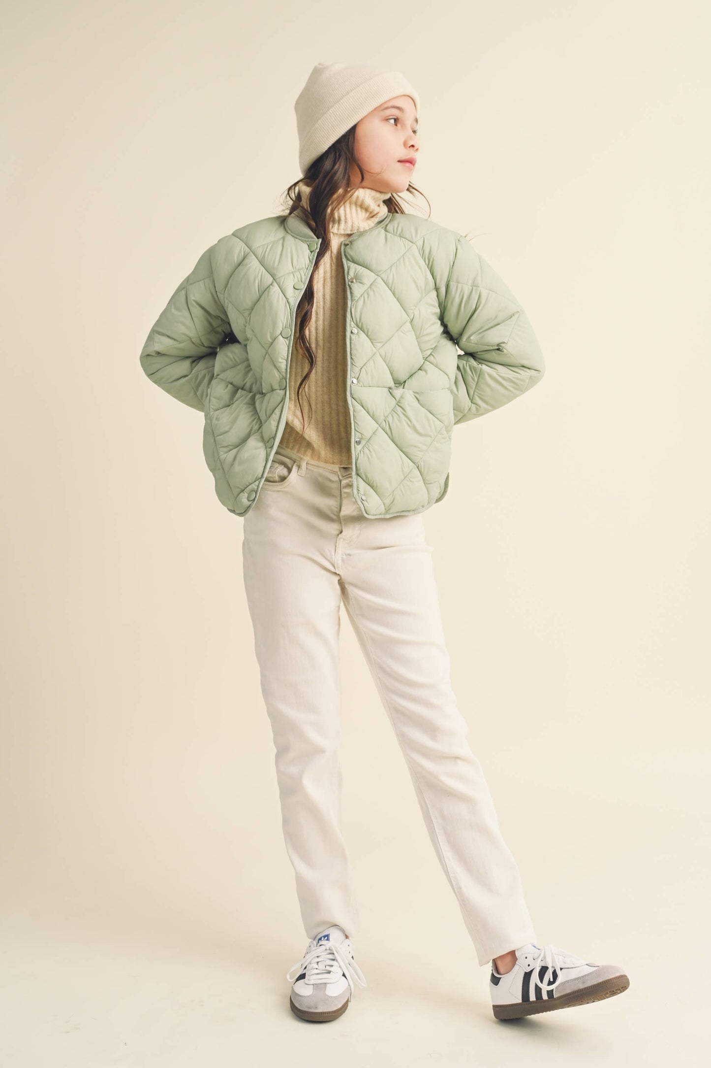 TWEEN KIDS GIRLS QUILTED JACKET