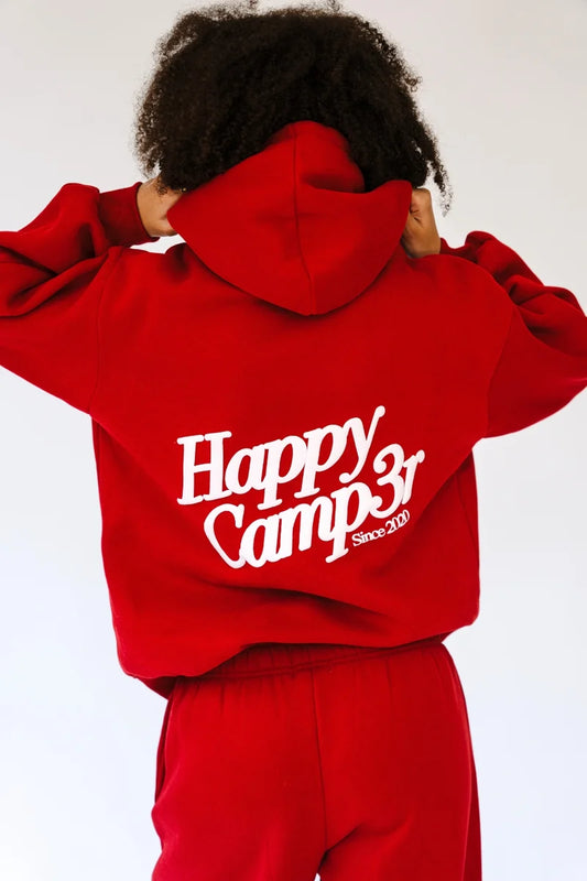 Apple Puff Series Junior Hoodie in Red | Happy Camp3r