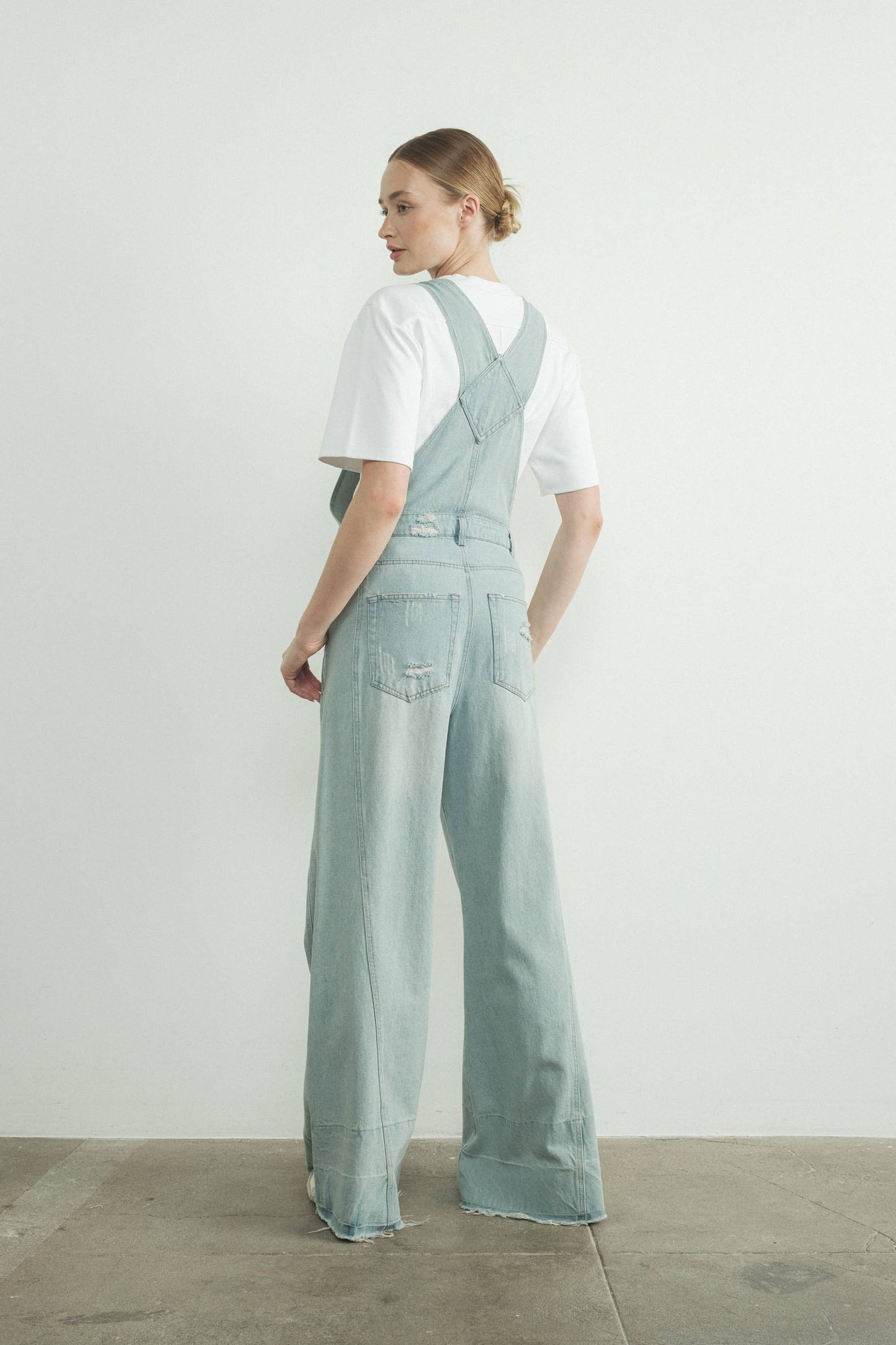 Milly Wide Leg Denim Overall