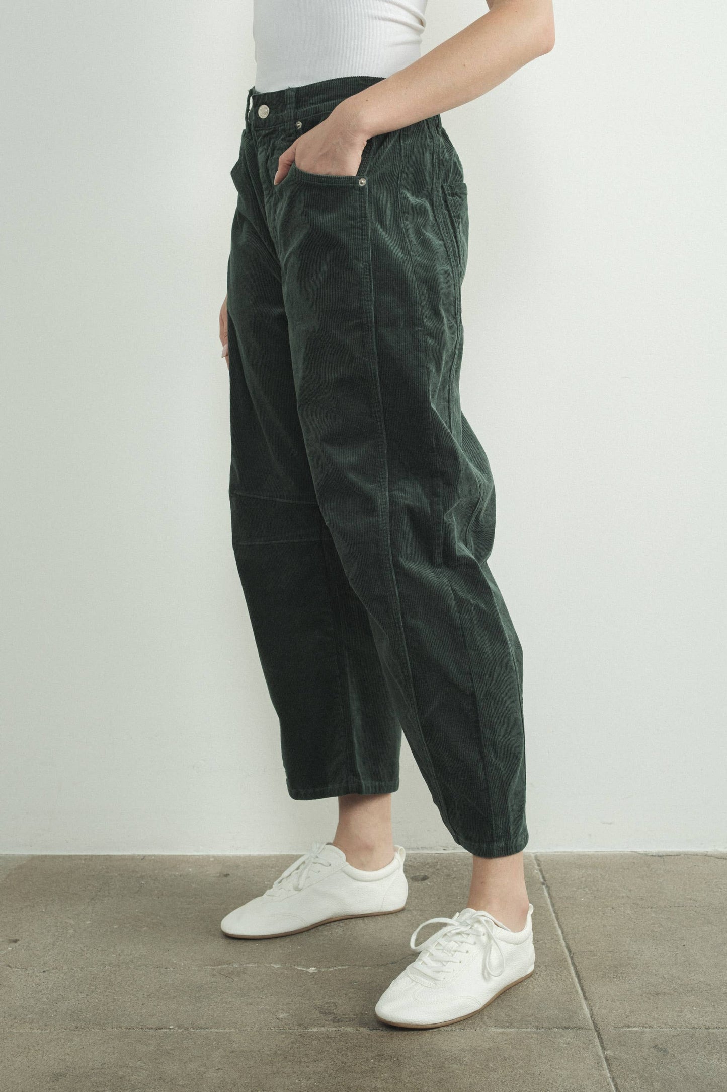 CORDUROY SLOUCHY RELAX FIT PANTS