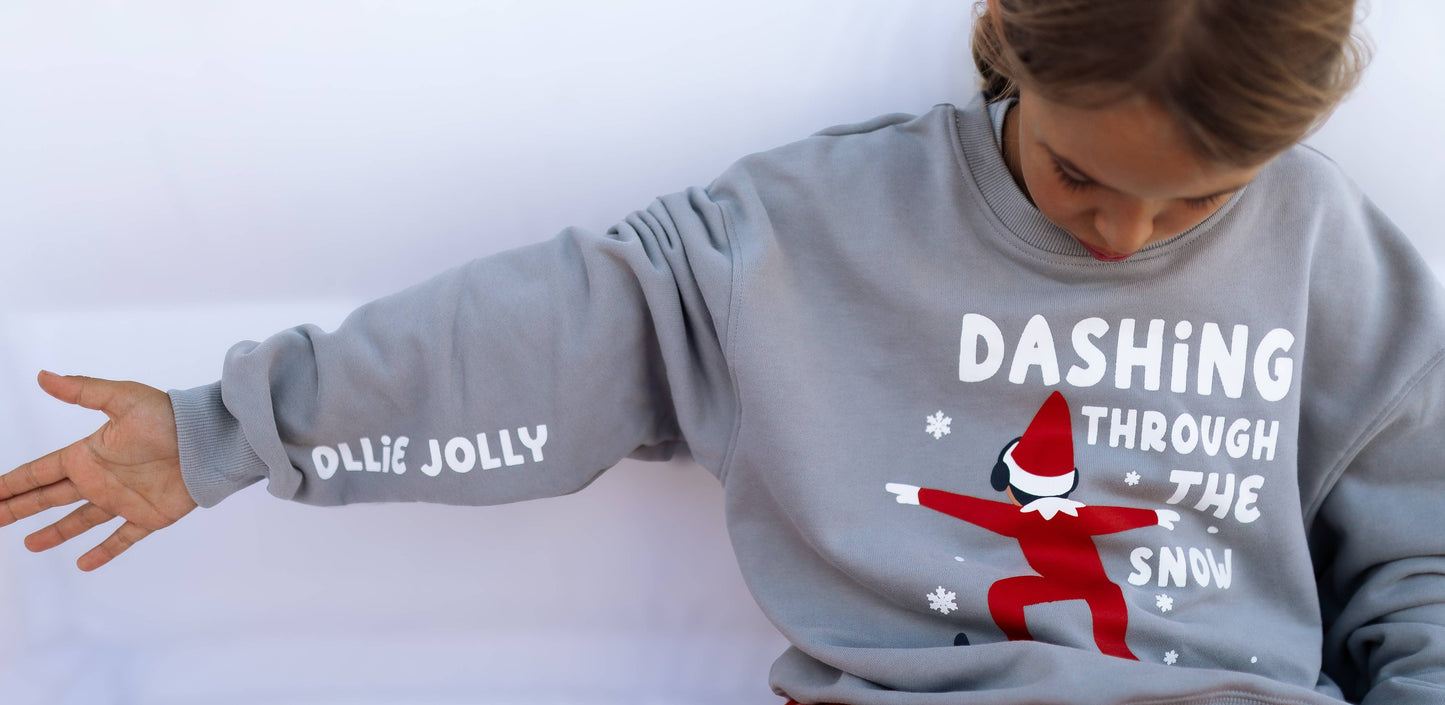 OLLIE JOLLY | IN GRAY | oversized drop shoulder | KIDS