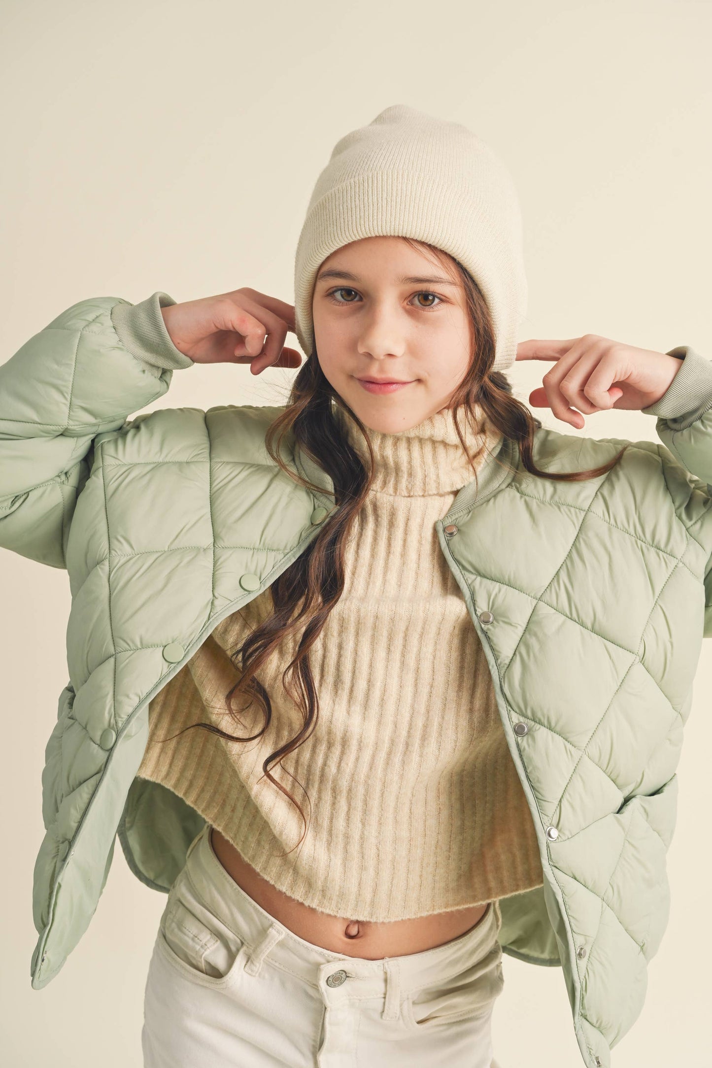 TWEEN KIDS GIRLS QUILTED JACKET