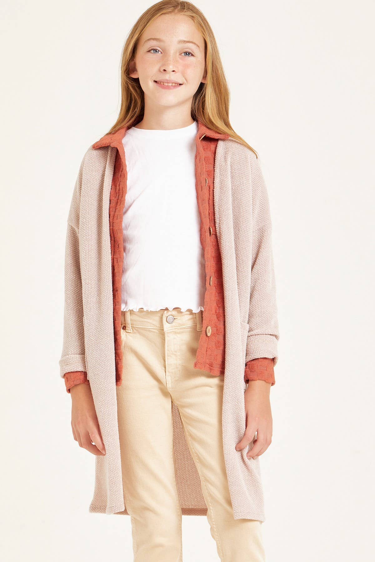 Open Front Knit Cardigan