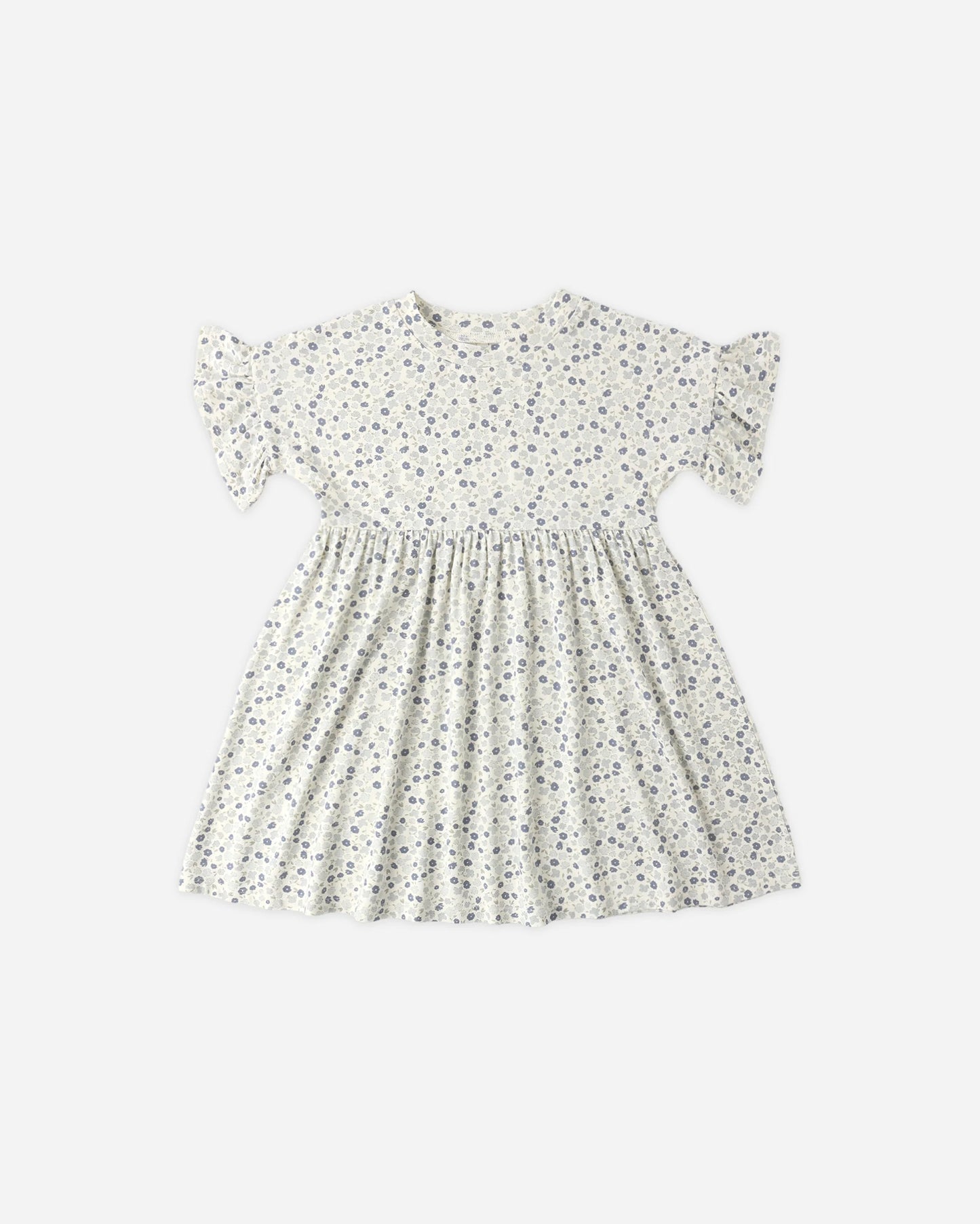 Babydoll Dress in Blue ditsy
