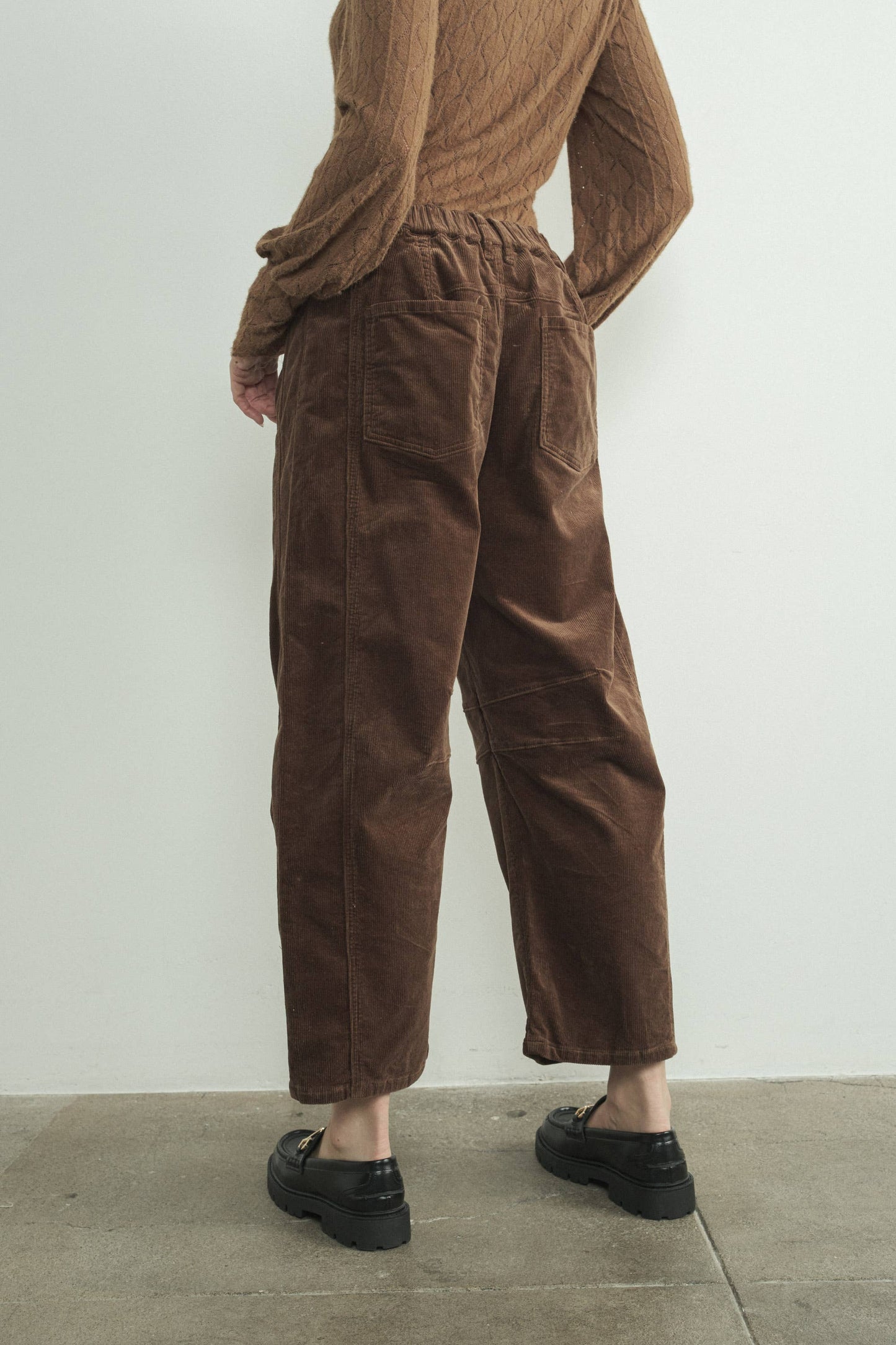 CORDUROY SLOUCHY RELAX FIT PANTS