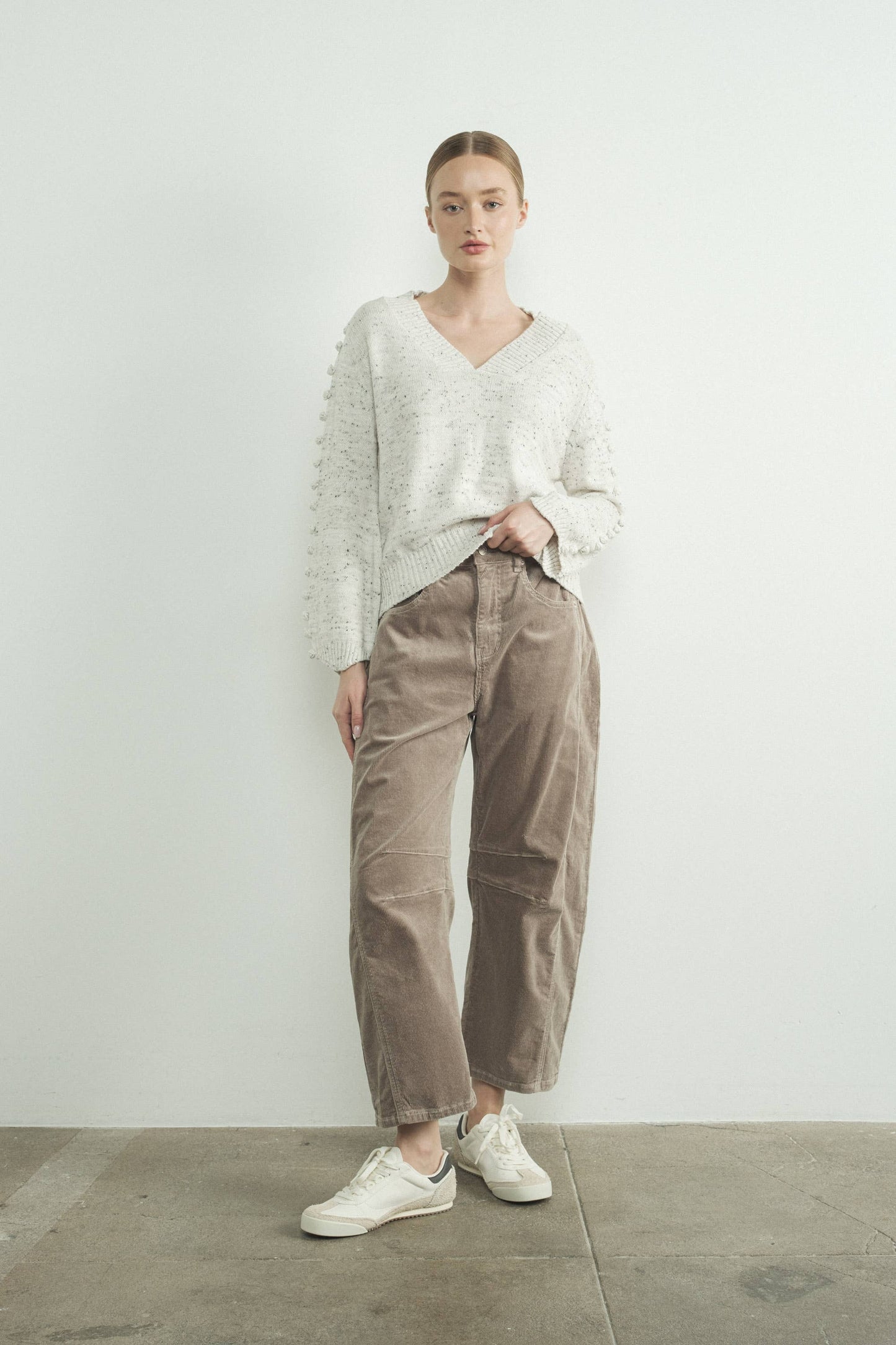 CORDUROY SLOUCHY RELAX FIT PANTS