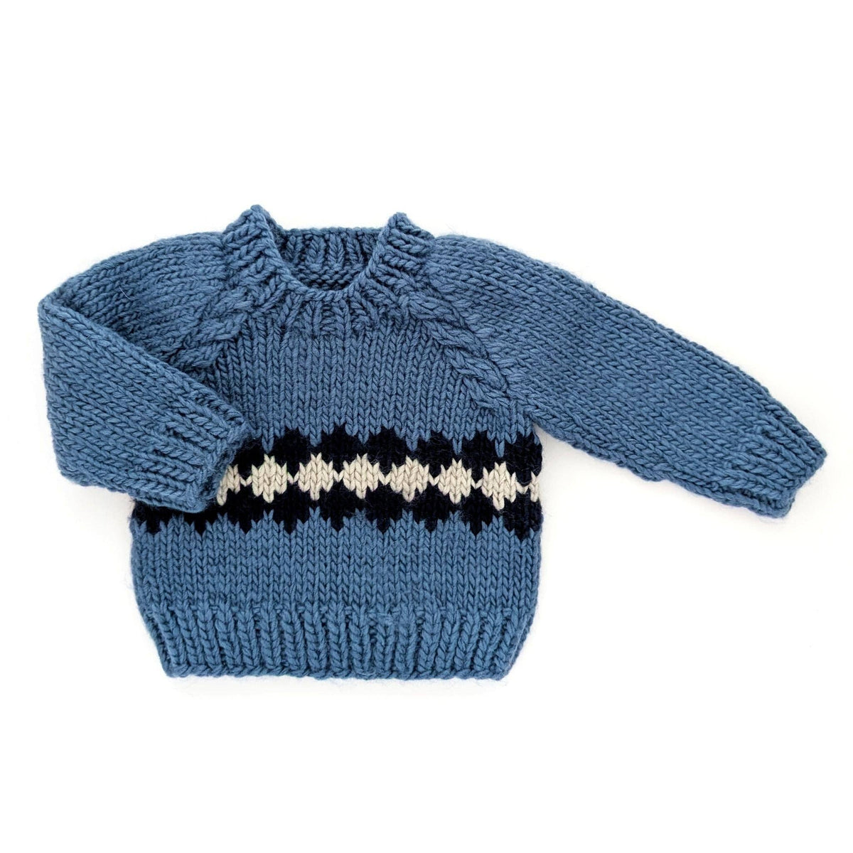 Geo Sweater Slate Blue for Baby & Toddler
