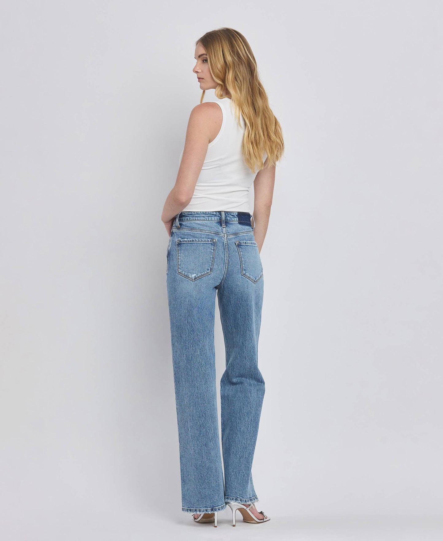 90'S SUPER HIGH RISE WIDE JEANS T6242