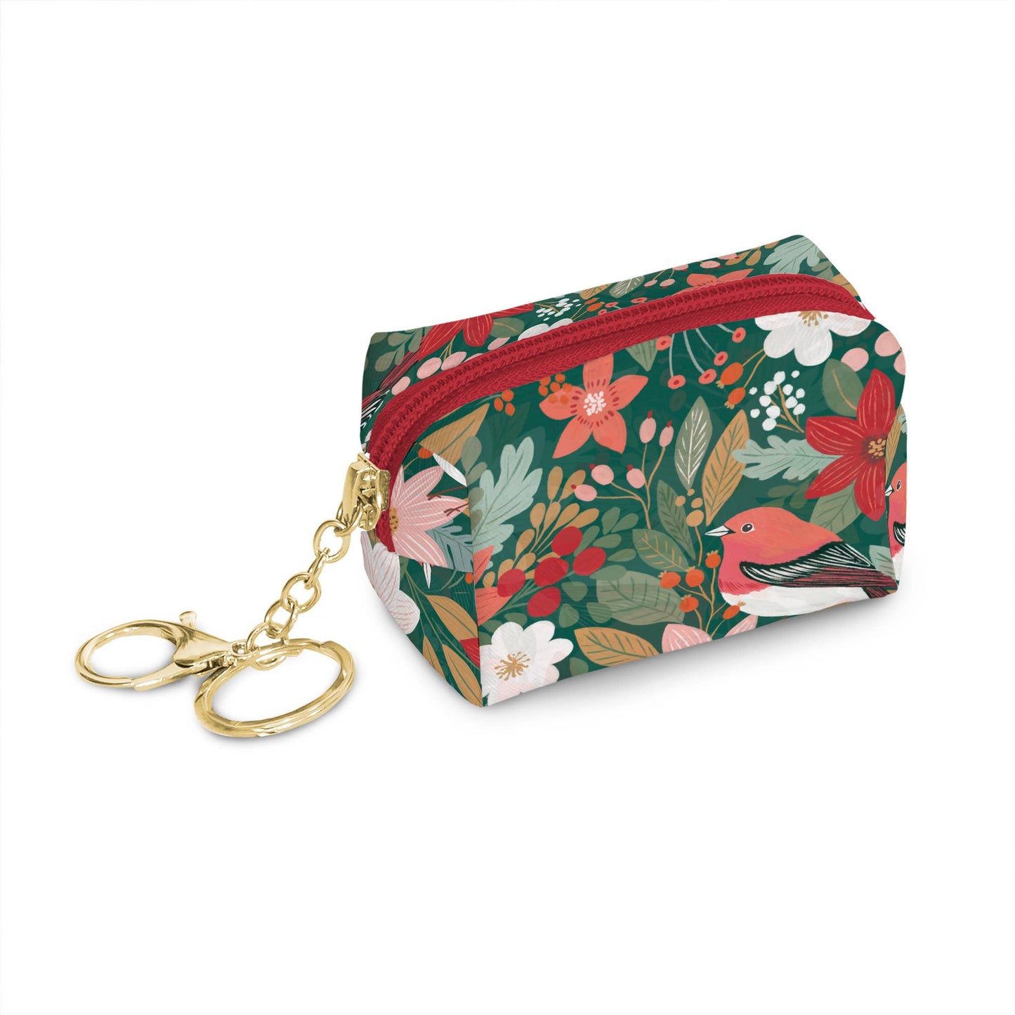 Nature's Celebration Key Chain Pouch - Christmas