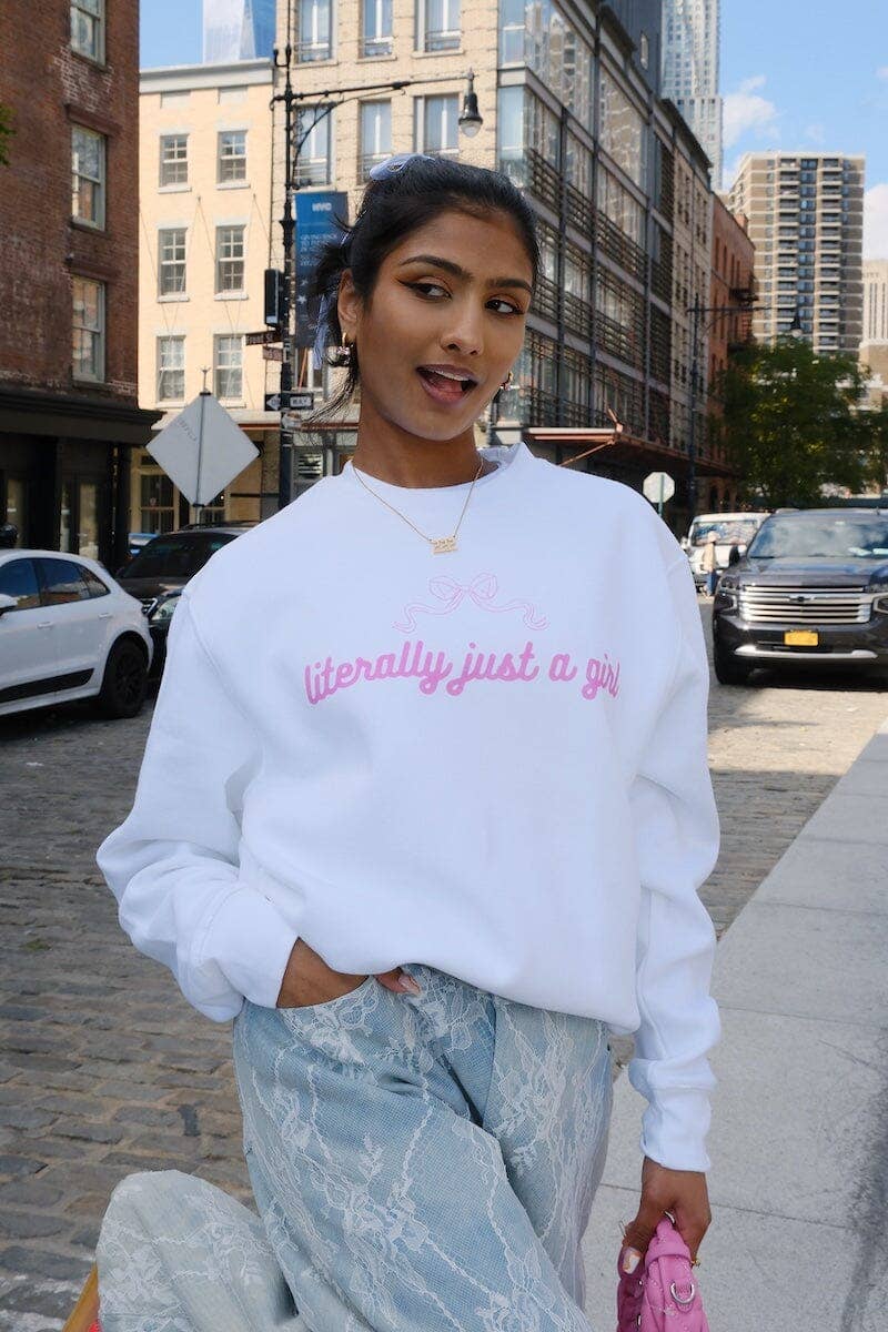 Literally Just A Girl Graphic Sweatshirt