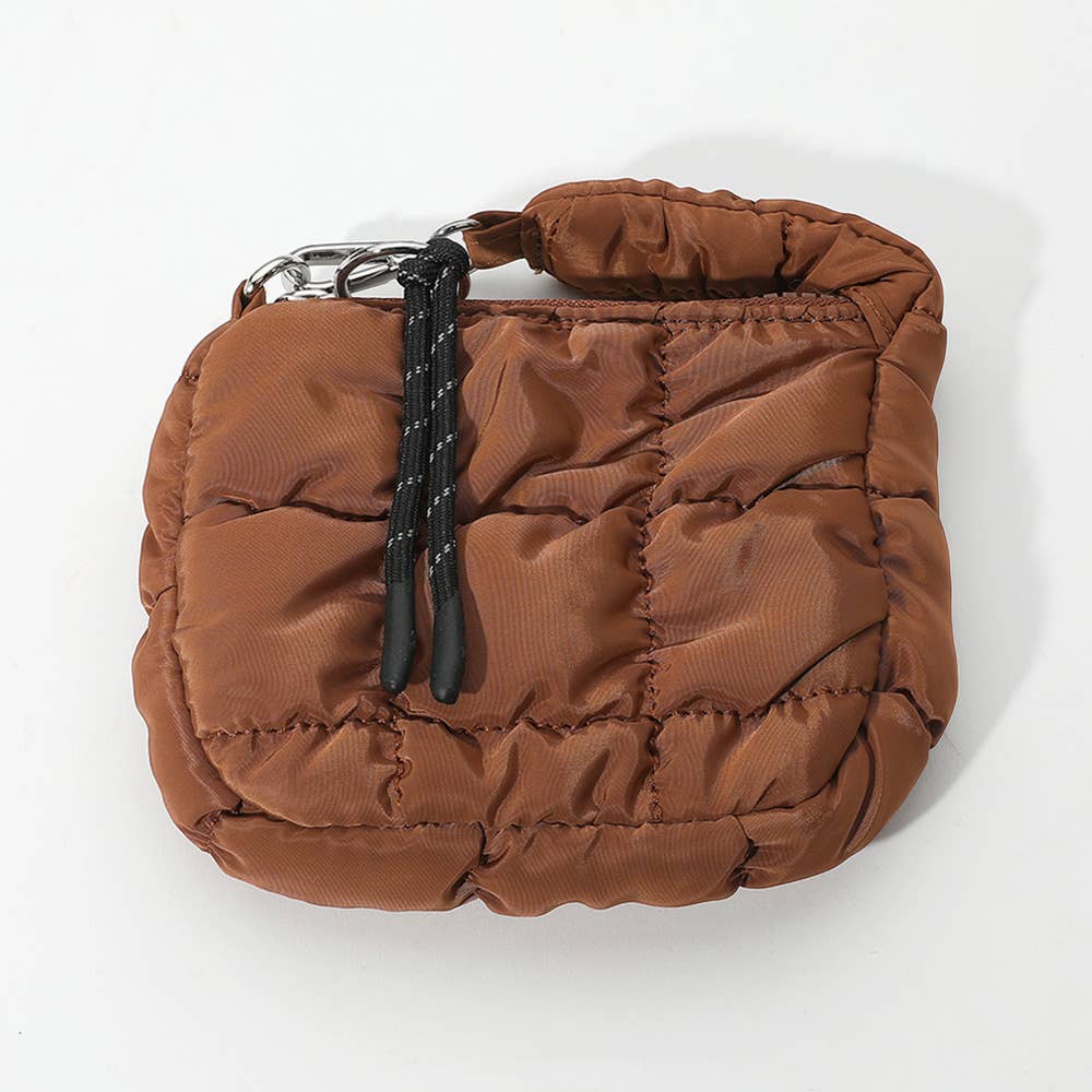 Quilted Puffer Mini Purse Bag / Bag Charm