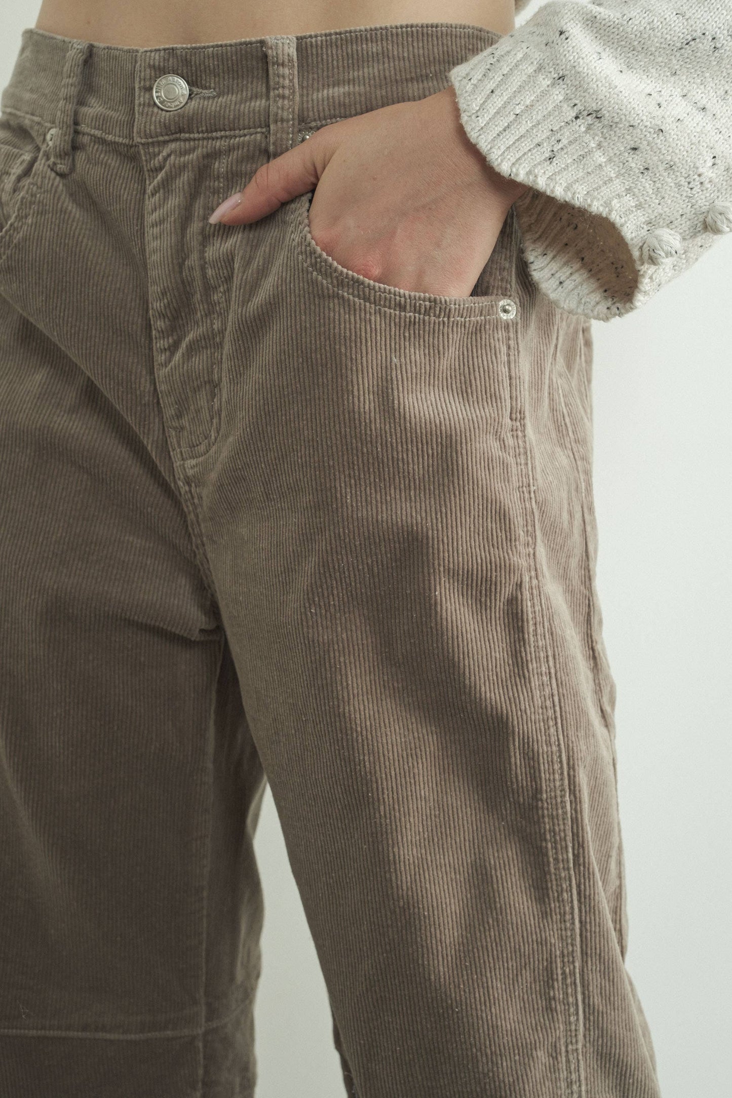 CORDUROY SLOUCHY RELAX FIT PANTS