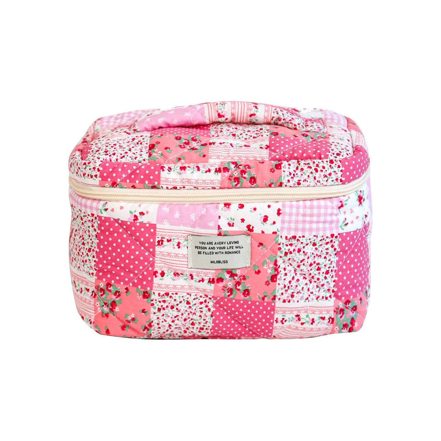 Colorful Flower Print Portable Make Up Bag DP25C562