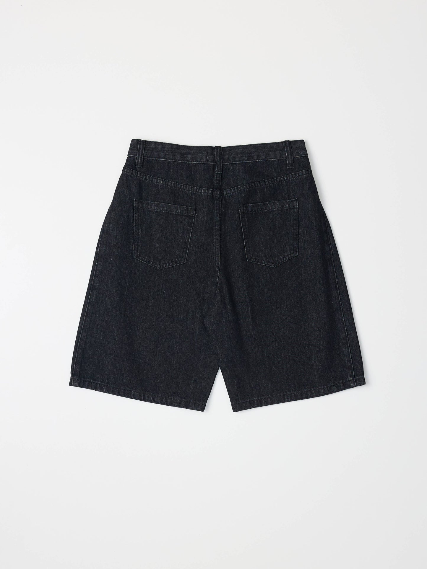 The Juno Shorts | Wide Leg Bermuda Denim Shorts