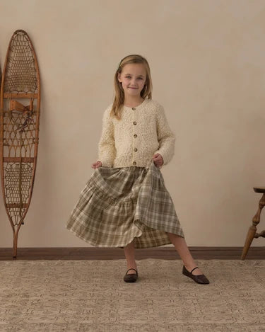 Chloe Textured Cardigan in Natural | Rylee + Cru