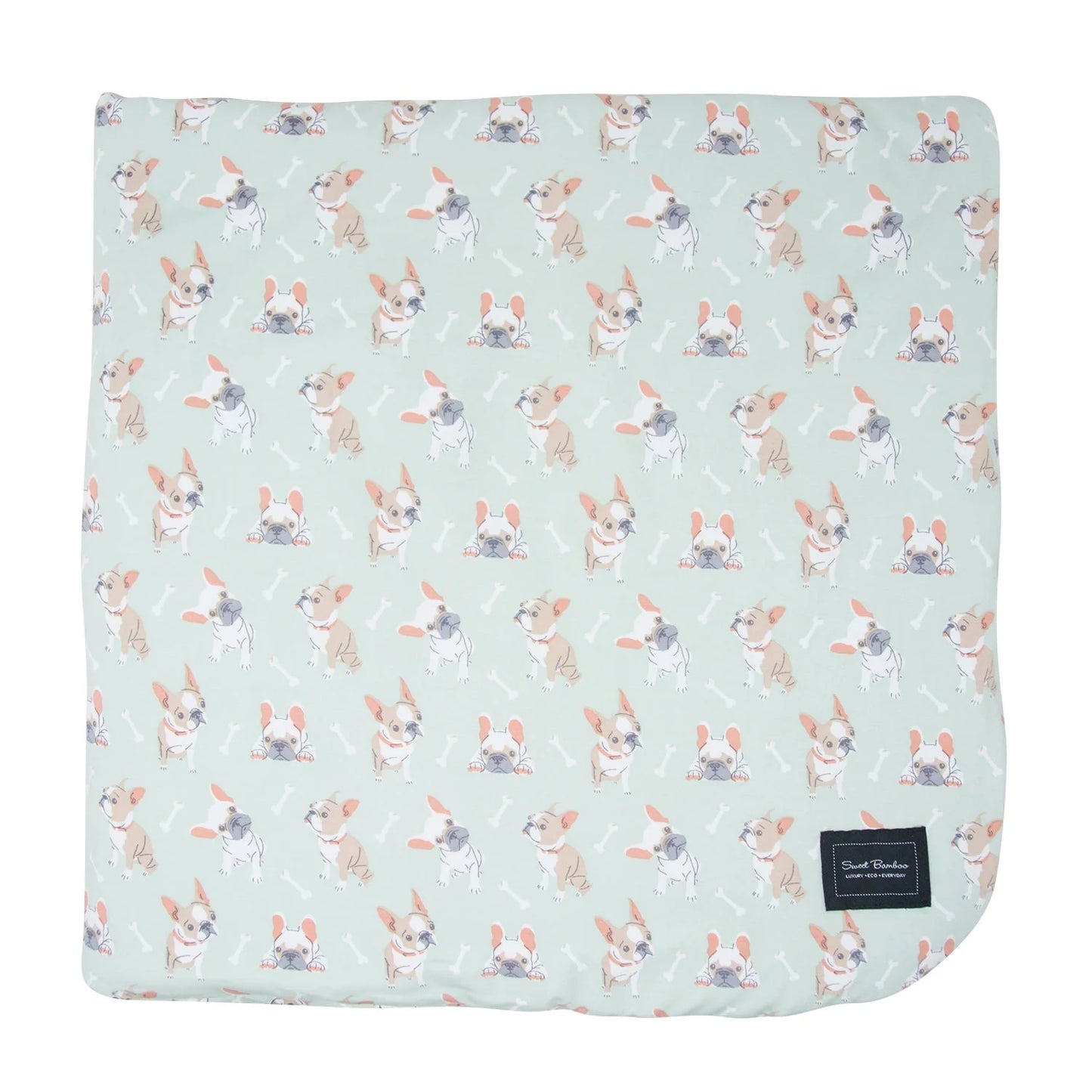 Cloud Blanket Frenchie Fun