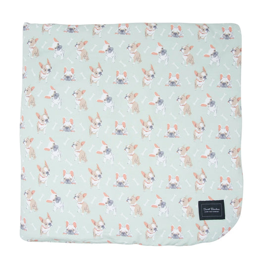 Cloud Blanket Frenchie Fun