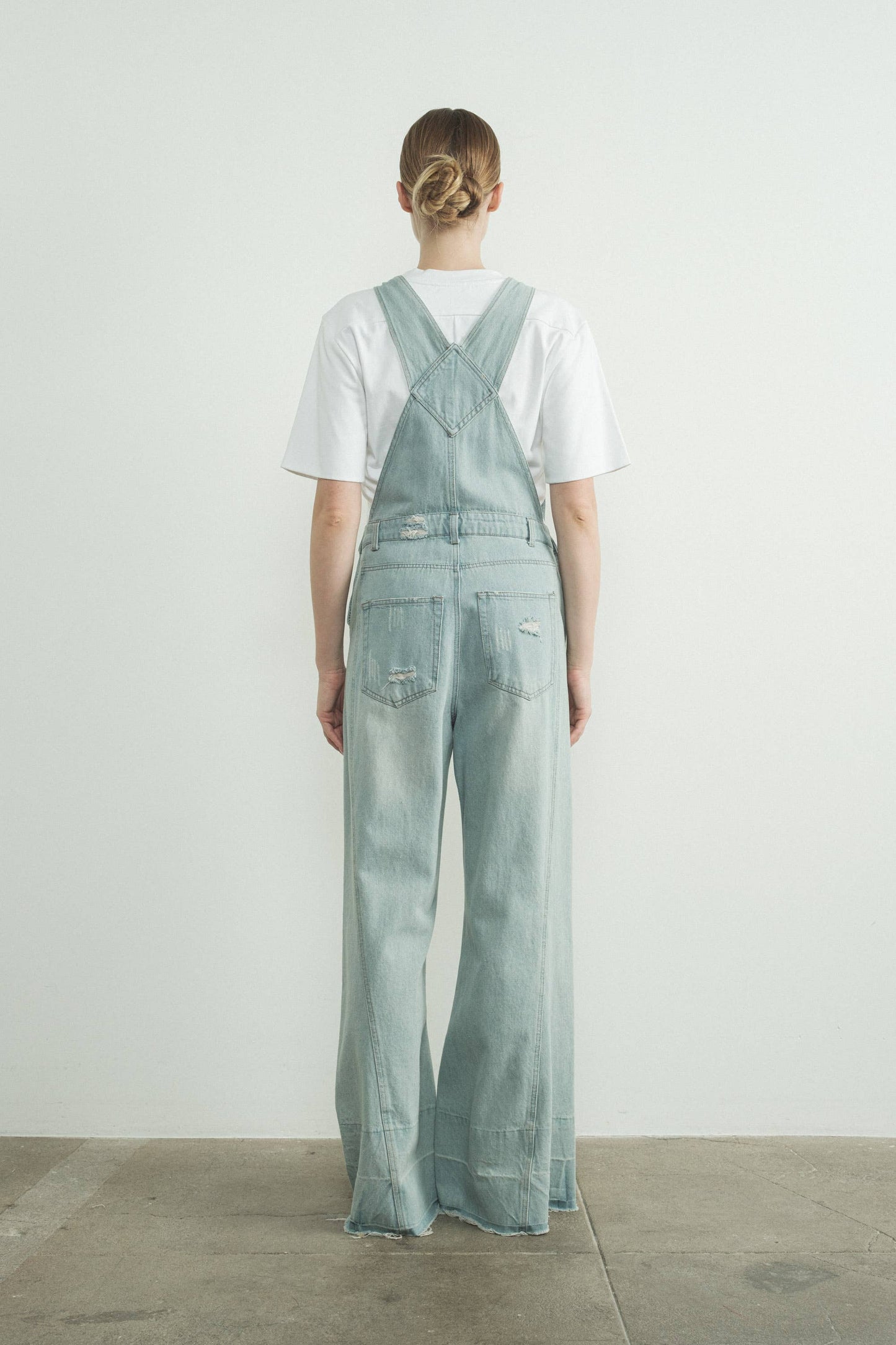 Milly Wide Leg Denim Overall