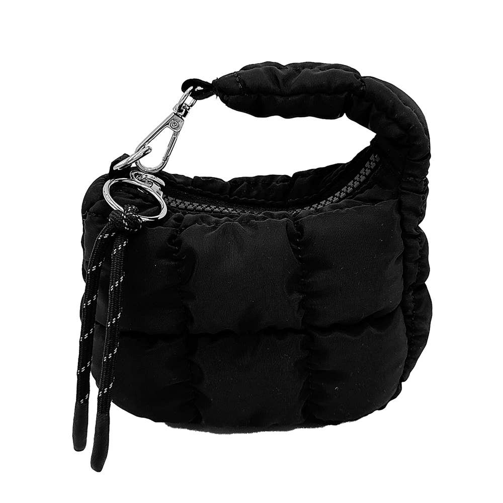 Quilted Puffer Mini Purse Bag / Bag Charm