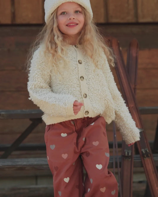 Chloe Textured Cardigan in Natural | Rylee + Cru