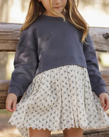 Vintage Fleur Sweatshirt Dress | Rylee + Cru